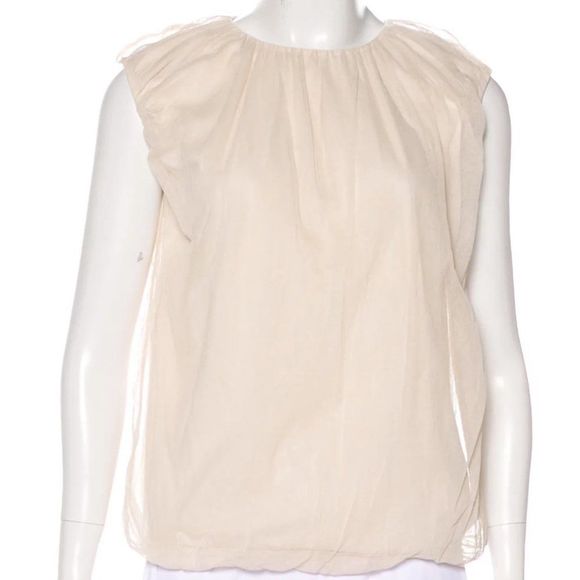 Brunello Cucinelli Tops - BRUNELLO CUCINELLI Mesh Short Sleeve Top
